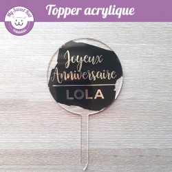 Cake Topper - argenté