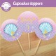 Sirène - Cupcakes toppers