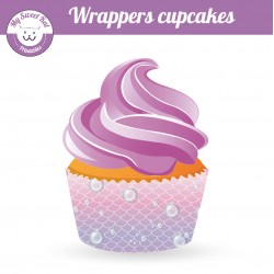 Sirène - Cupcakes wrappers