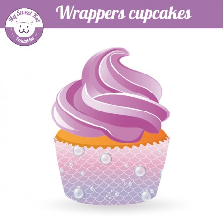 Sirène - Cupcakes wrappers