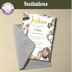 Jungle Safari - Invitations