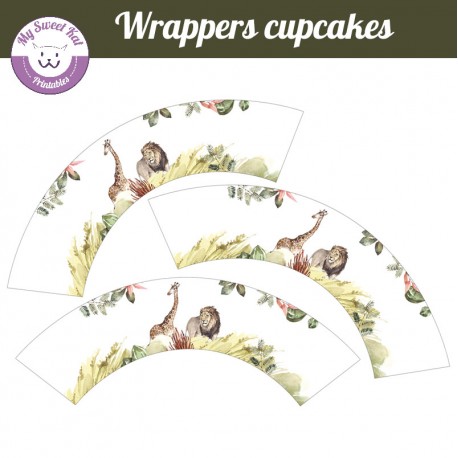 Jungle Safari - Cupcakes wrappers
