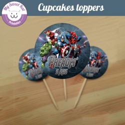 Avengers - Cupcakes toppers