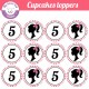 Barbie- Cupcakes toppers