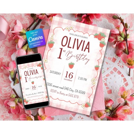 Invitation Fraise