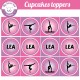 Gymnastique - Cupcakes toppers