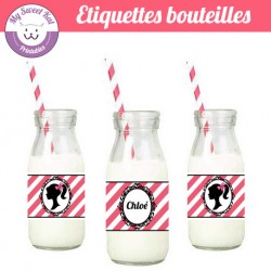 Barbie - Eiquettes bouteilles