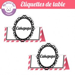 barbie - Etiquettes de table