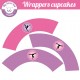 Gymnastique - Cupcakes wrappers