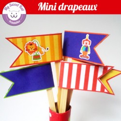 Cirque - mini drapeaux
