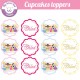 Princesses - Cupcakes toppers