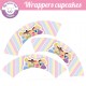 Princesses D - Cupcakes wrappers