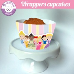 Princesses D - Cupcakes wrappers