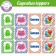 Monstres - Cupcakes toppers