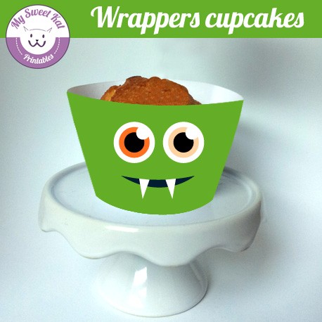 Monstres - Cupcakes wrappers