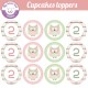 hibou - chouette - Cupcakes toppers