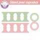 hibou - chouette - stand cupcake