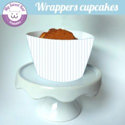 Moustache - Cupcakes wrappers