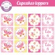 Papillon - Cupcakes toppers