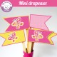 Papillon - mini drapeaux