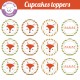 Renard- Cupcakes toppers