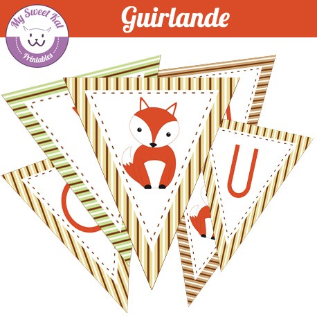 Guirlande A Imprimer Theme Renard Guirlande A Imprimer Theme Renard