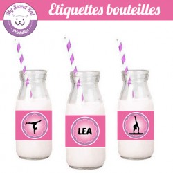 Gymnastique - Eiquettes bouteilles