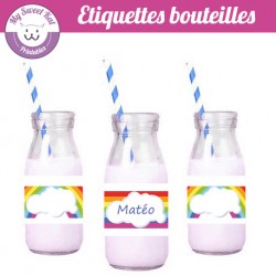 Rainbow - Etiquettes bouteilles