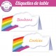 rainbow - Etiquettes de table