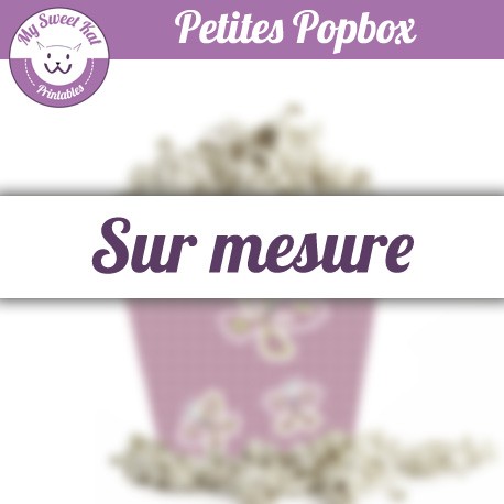 Petite popbox personnalisées