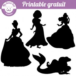 Silhouettes de princesses