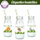 jungle - Etiquettes bouteilles