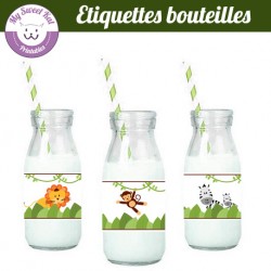 Jungle - Etiquettes bouteilles