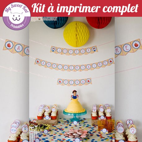 Blanche-neige- Kit complet à imprimer