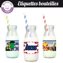 Baby Avengers - Etiquettes bouteilles