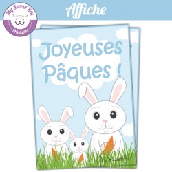 Affiche lapin de Pâques