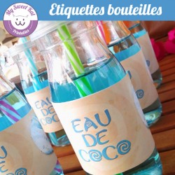 vaiana  - Etiquettes bouteilles