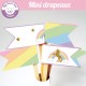 Licorne - mini drapeaux