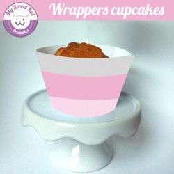 Baby shower 'rose' - Cupcakes wrappers