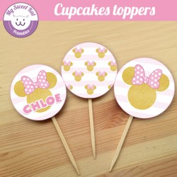 Minnie - Cupcakes toppers