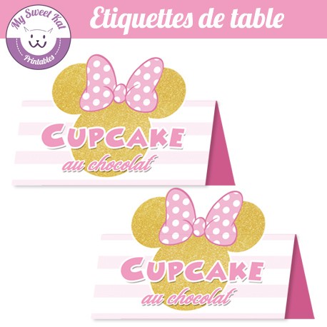 Minnie - Etiquettes de table