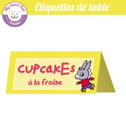Trotro - Etiquettes de table