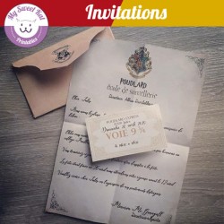 Harry potter invitations
