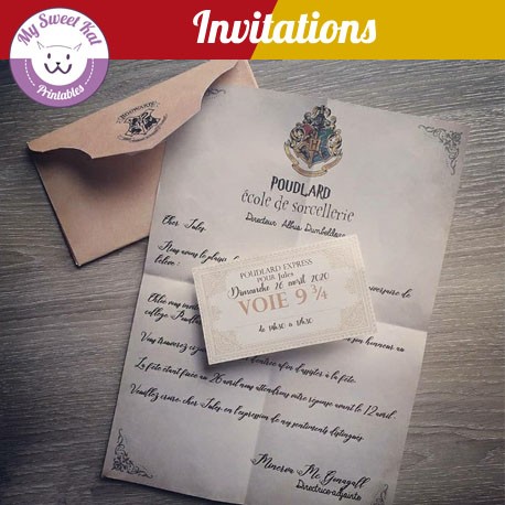 Invitation Harry Potter Francais