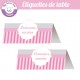 Bbay shower 'rose' - Etiquettes de table