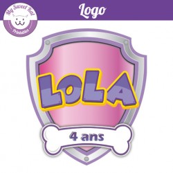 Logo personnalisé pat'patrouille