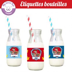 Pat patrouille - Etiquettes bouteilles