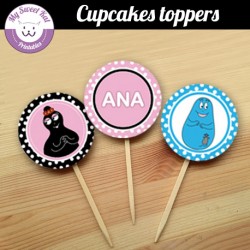 Barbapapa- Cupcakes toppers
