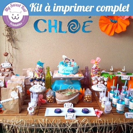 Vaiana- Kit complet à imprimer
