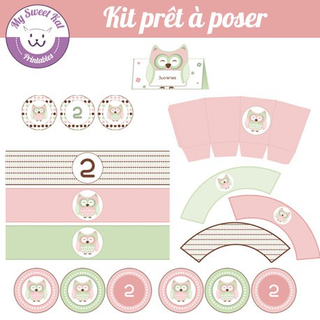 hibou - chouette - Kit complet